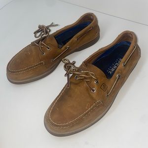Sperry Top Sider Authentic Original Sahara Leather Boat Shoes 0197640 Sz 8 1/2 M